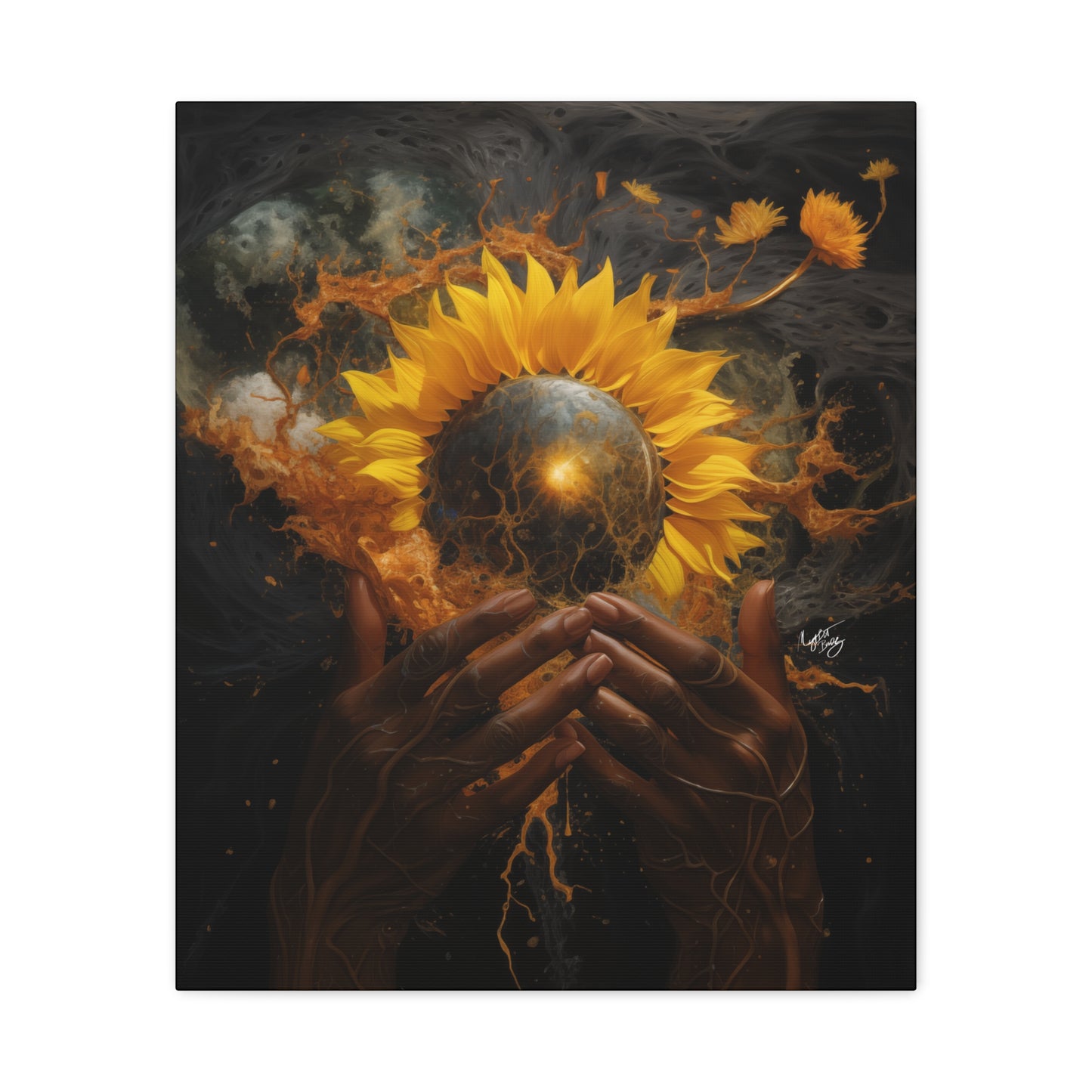 New Beginnings Afrocentric Black Art Canvas Wall Print