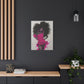 Model Perfect In Pink — Afrocentric Inspirational Black Woman Canvas Wall Art