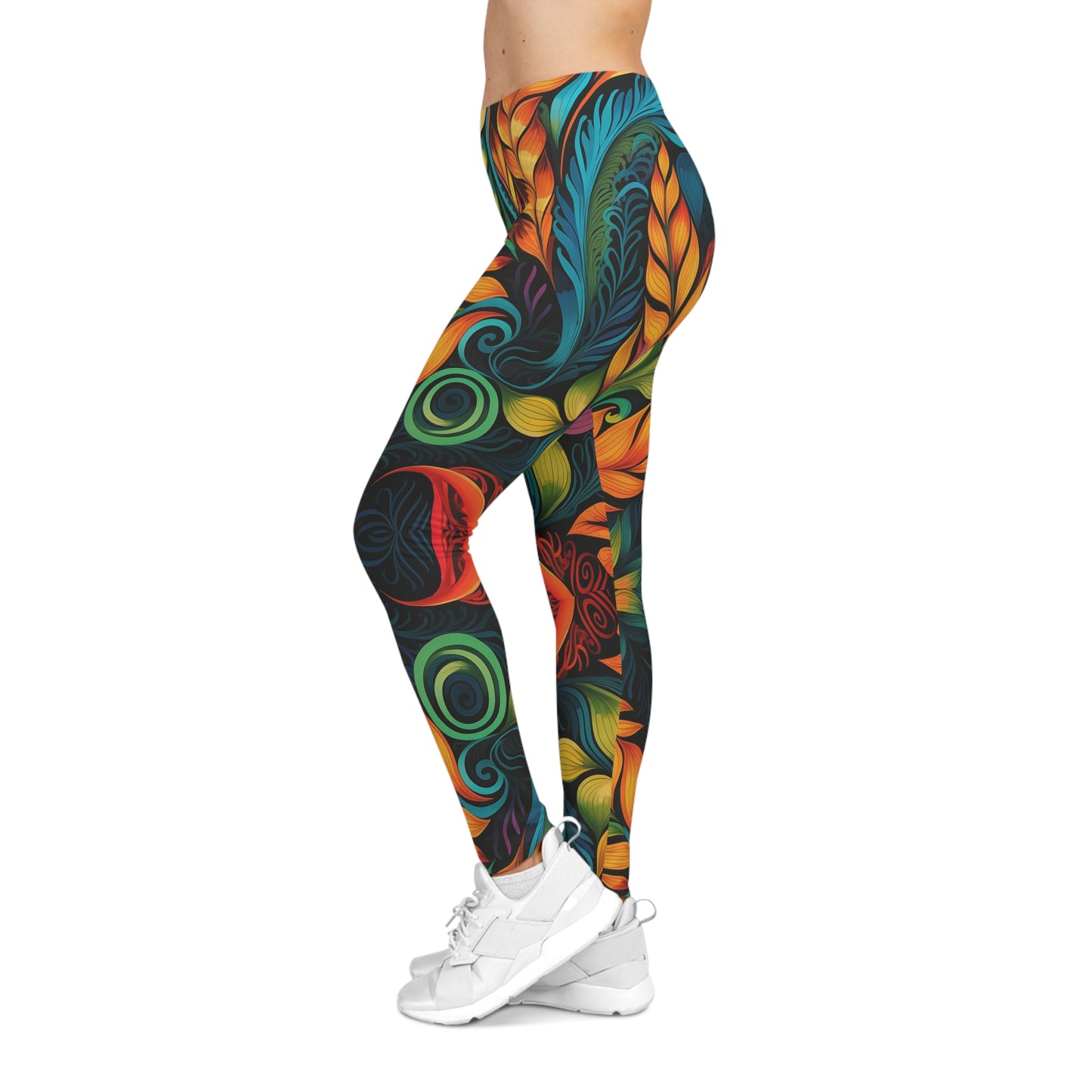 Psychedelic Forest Printed Yoga Pants Leggings