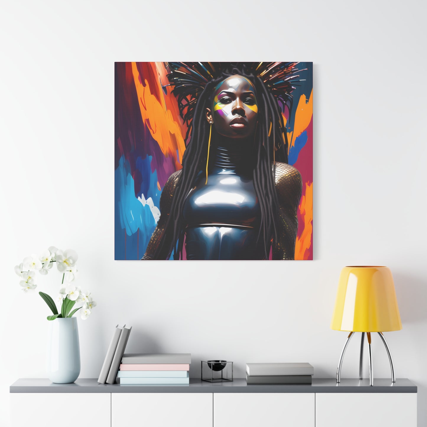 You Can't Take My Crown Abstract Black Woman Artwork Canvas Wall Print - Xtreme Shopper
