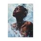 Refreshed Afrocentric Black Woman Art Canvas Wall Print