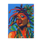 I'm Feeling It Afrocentric Black Woman Abstract Art Canvas Wall Print