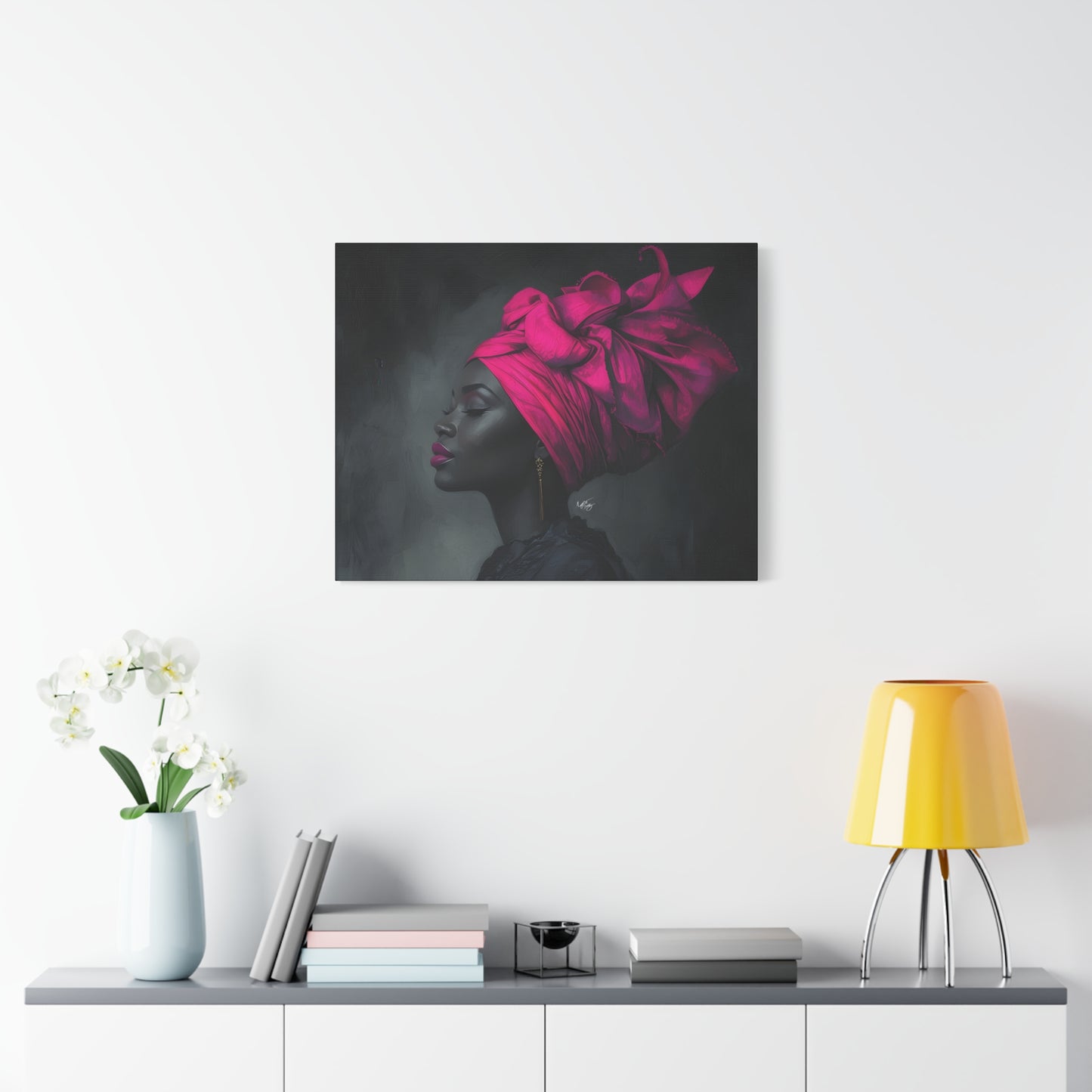 So Still Black Woman Wall Canvas Art