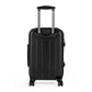 Afro Fractal Vacay Black Art Hardshell Hardside Lockable Spinner Suitcase Luggage
