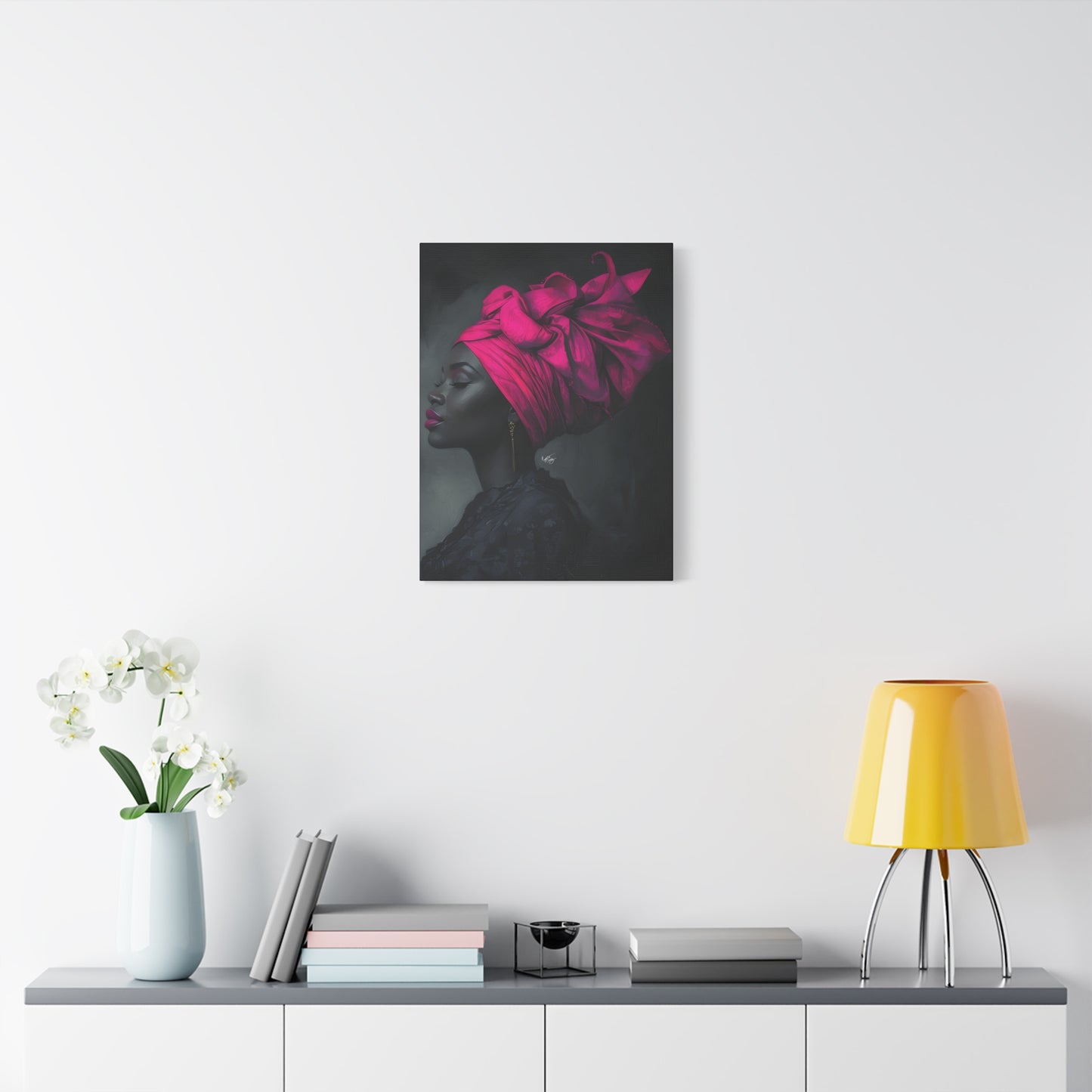 So Still Black Woman Wall Canvas Art