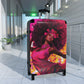 Movements In Pink Black Woman Art Hardshell Hardside Lockable Spinner Suitcase