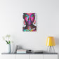Malika Knows Afrocentric Black Woman Abstract Art Canvas Wall Print