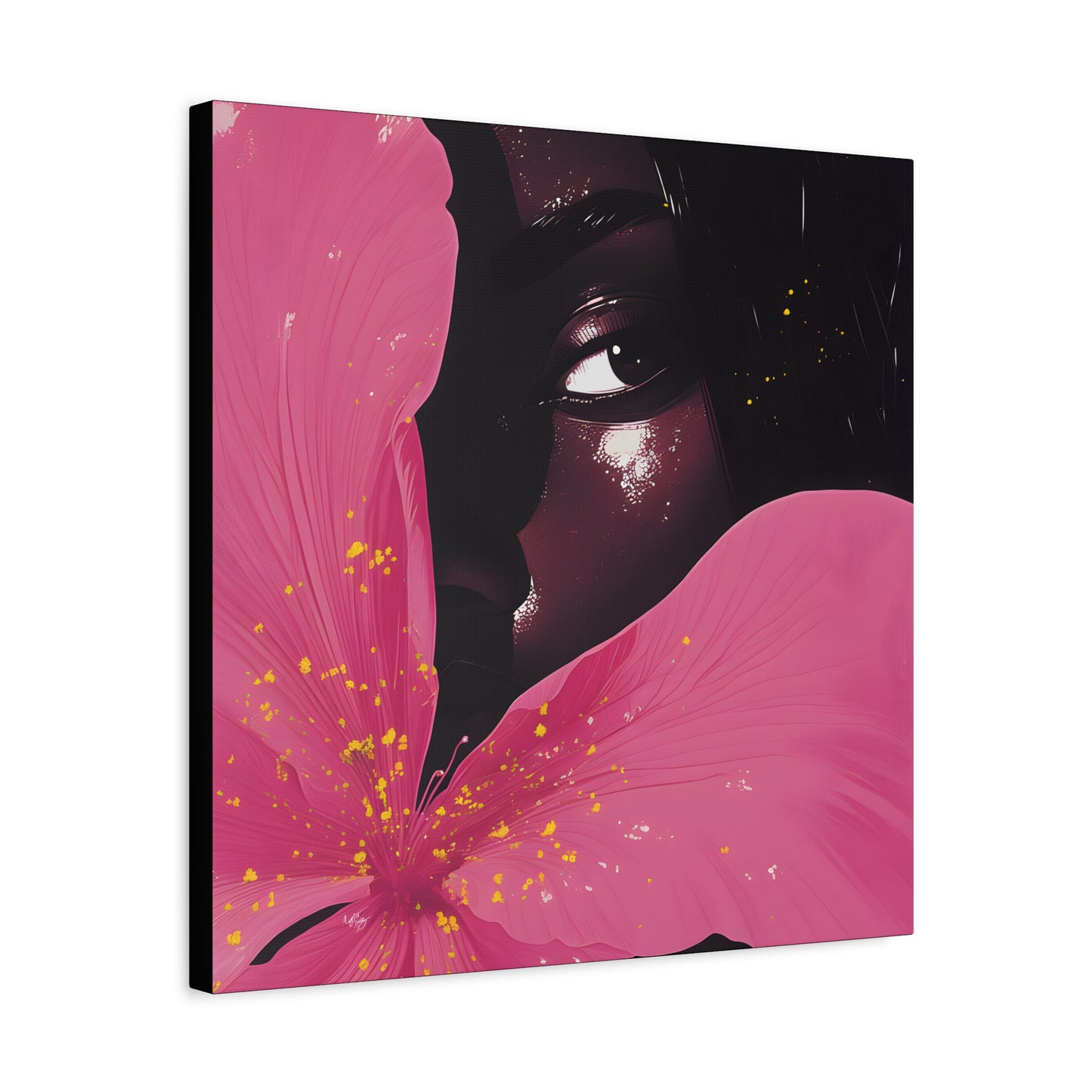 Beautiful Secrets Afrocentric Black Woman Art Canvas Wall Print - Xtreme Shopper