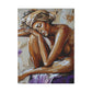 Home Alone Black Woman Art Canvas Wall Print