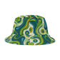 Psychedelic Swirl Festival Print Unisex Bucket Beach Hat
