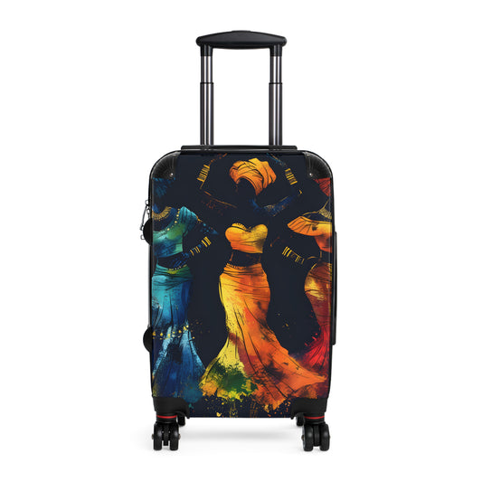 As We Dance Black Woman Art Hardshell Hardside Lockable Spinner Suitcase