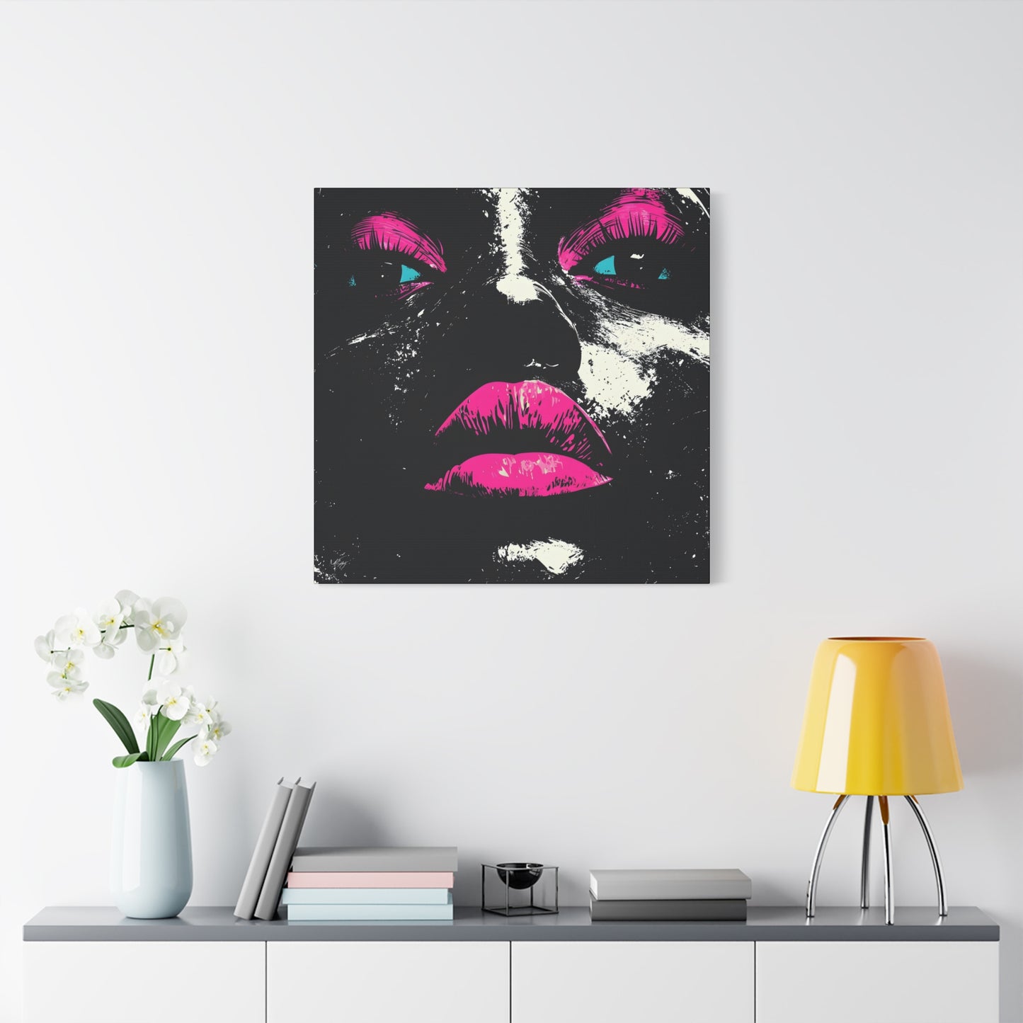 Anticipation Black Woman Art Canvas Wall Print