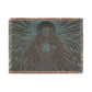 Sun Kissed Black Woman Art Woven Throw Blanket