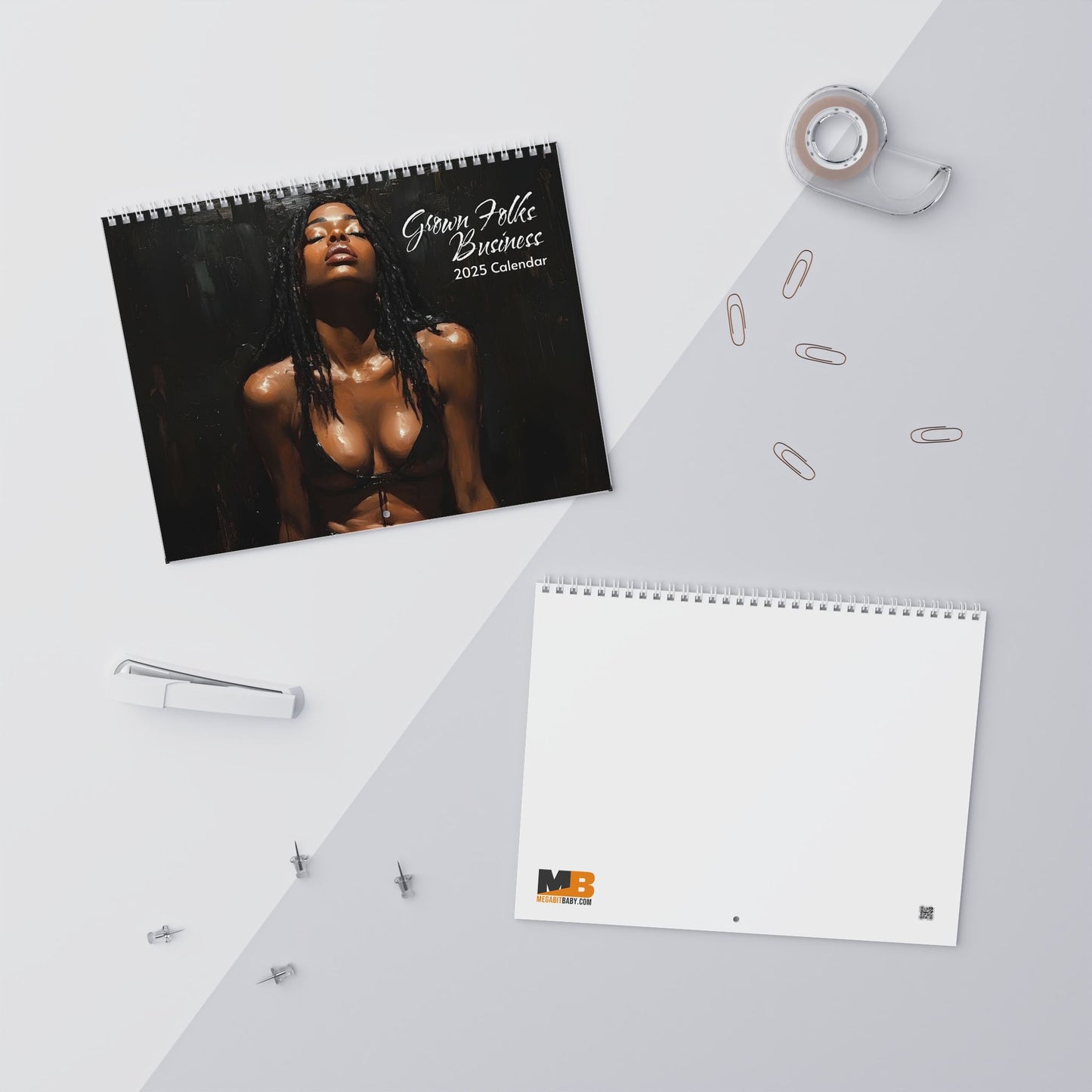 Grown Folks Business Black Art Wall Calendar