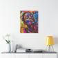 Beautiful and At Peace Afrocentric Black Woman Art Canvas