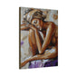 Home Alone Black Woman Art Canvas Wall Print