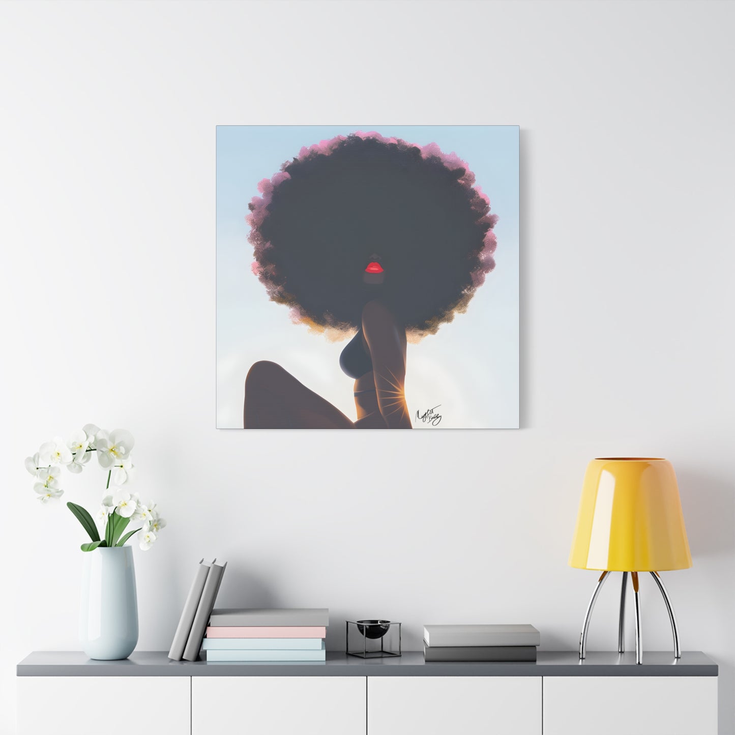 I Am That Chick Afrocentric Black Woman Abstract Fantasy Art Canvas Wall Print - Xtreme Shopper