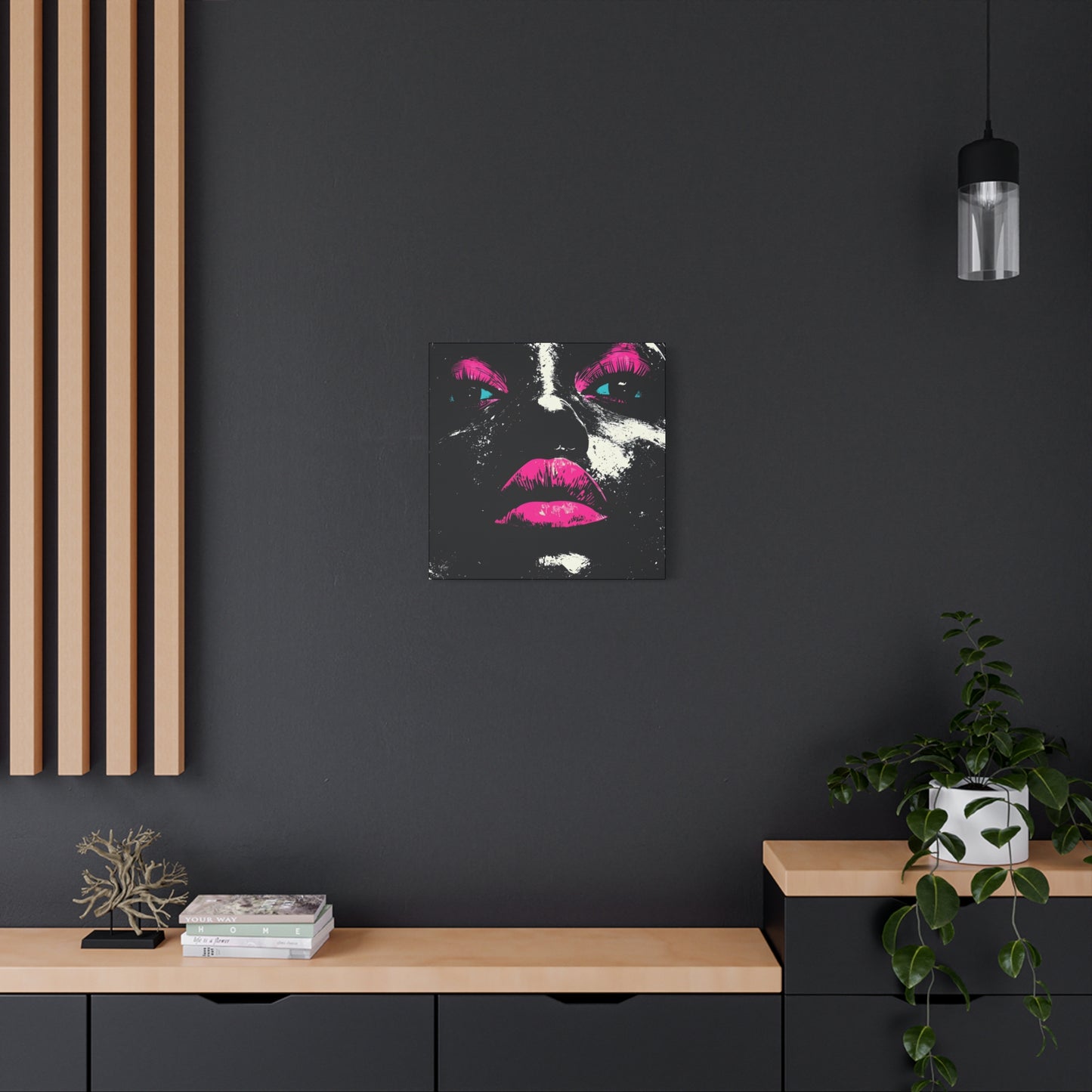 Anticipation Black Woman Art Canvas Wall Print