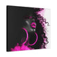 This Pink Is A Mood Afrocentric Black Woman Art Canvas Wall Print