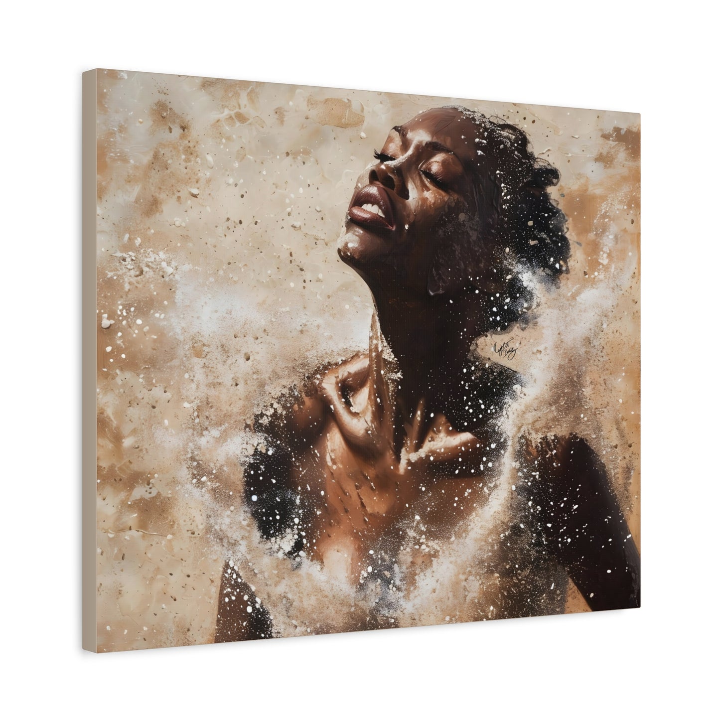 The Breakthrough Black Woman Art Canvas Wall Print