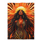 Beautiful Sunrising Black Woman Abstract Art Microfiber Duvet Cover