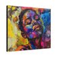 Beautiful and At Peace Afrocentric Black Woman Art Canvas
