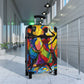 Club Trio Black Woman Art Hardshell Hardside Lockable Spinner Suitcase Luggage
