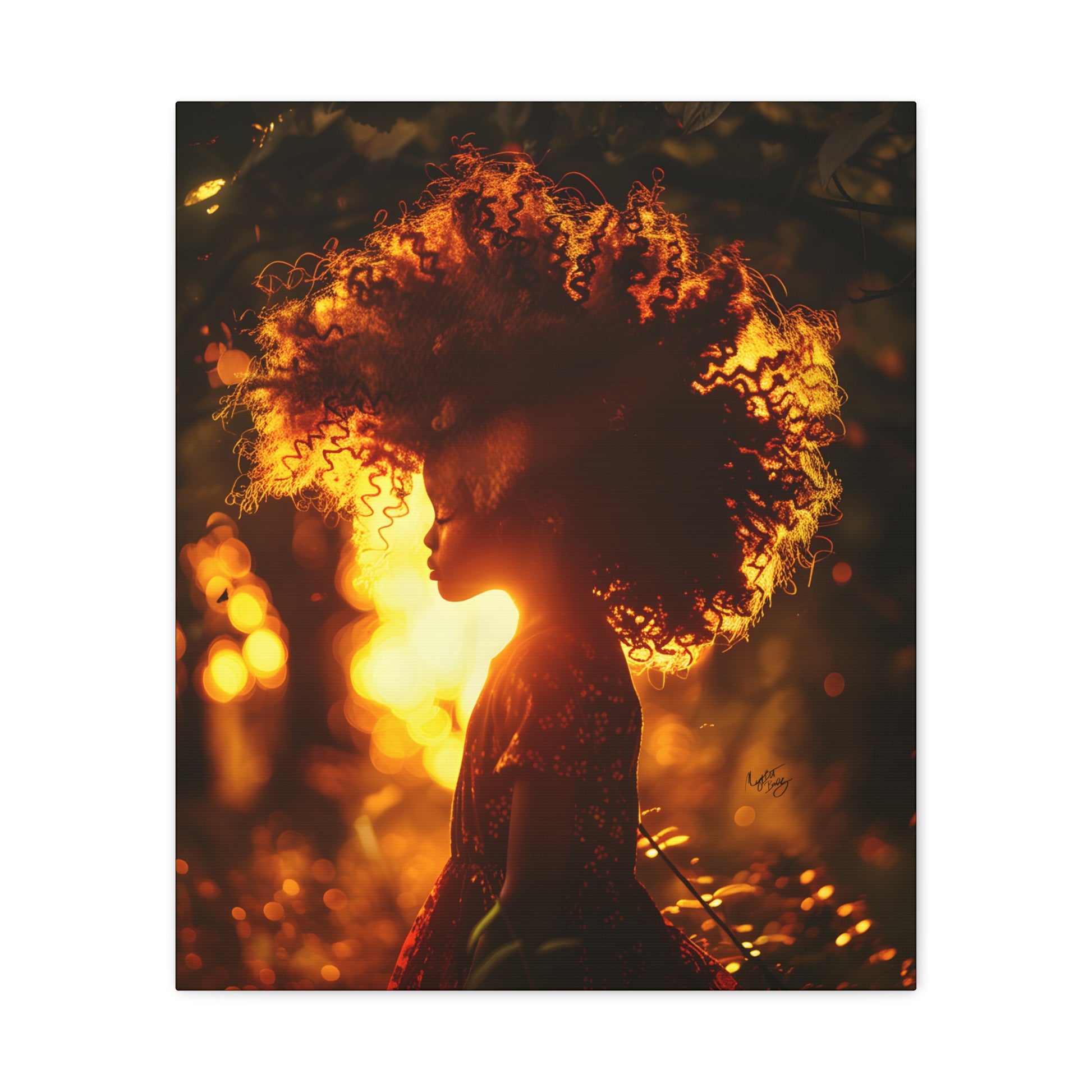 Sunrise Of Youth Afrocentric Black Art Canvas Wall Print - Xtreme Shopper