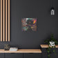 Flee To Freedom Afrocentric Abstract Black Woman Fantasy Alternative History Art Canvas Wall Print