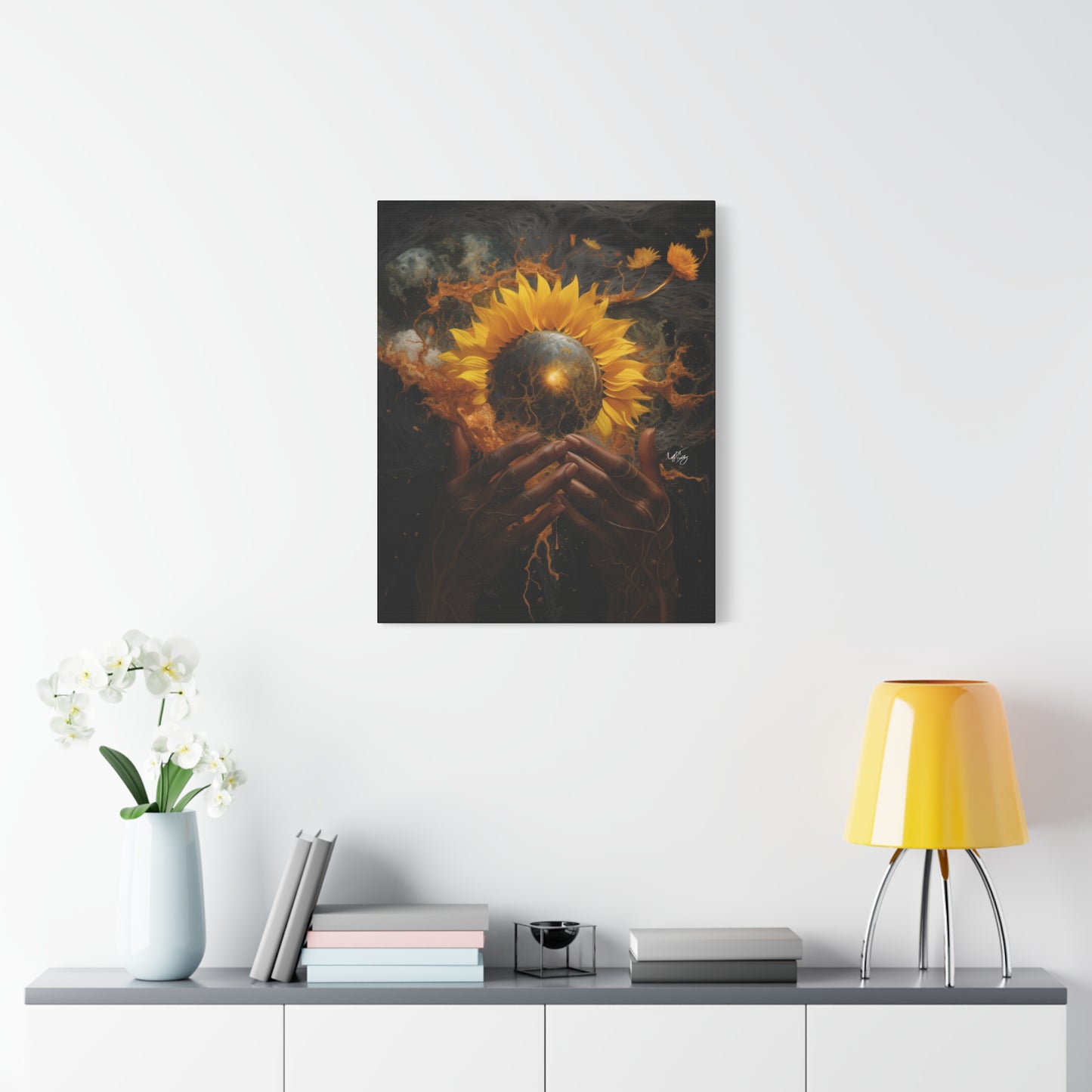 New Beginnings Afrocentric Black Art Canvas Wall Print