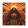 Sunkissed Afrocentric Black Woman Abstract Art Canvas Wall Print