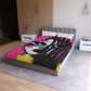Oversized Thoughts Abstract Black Art Microfiber Duvet Cover