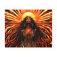 Sunkissed Afrocentric Black Woman Abstract Art Canvas Wall Print