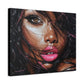 I'm Parched Afrocentric Black Woman Art Canvas Wall Print