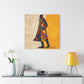 I Am Fashion Forward Afrocentric Black Man Abstract Art Canvas Wall Print