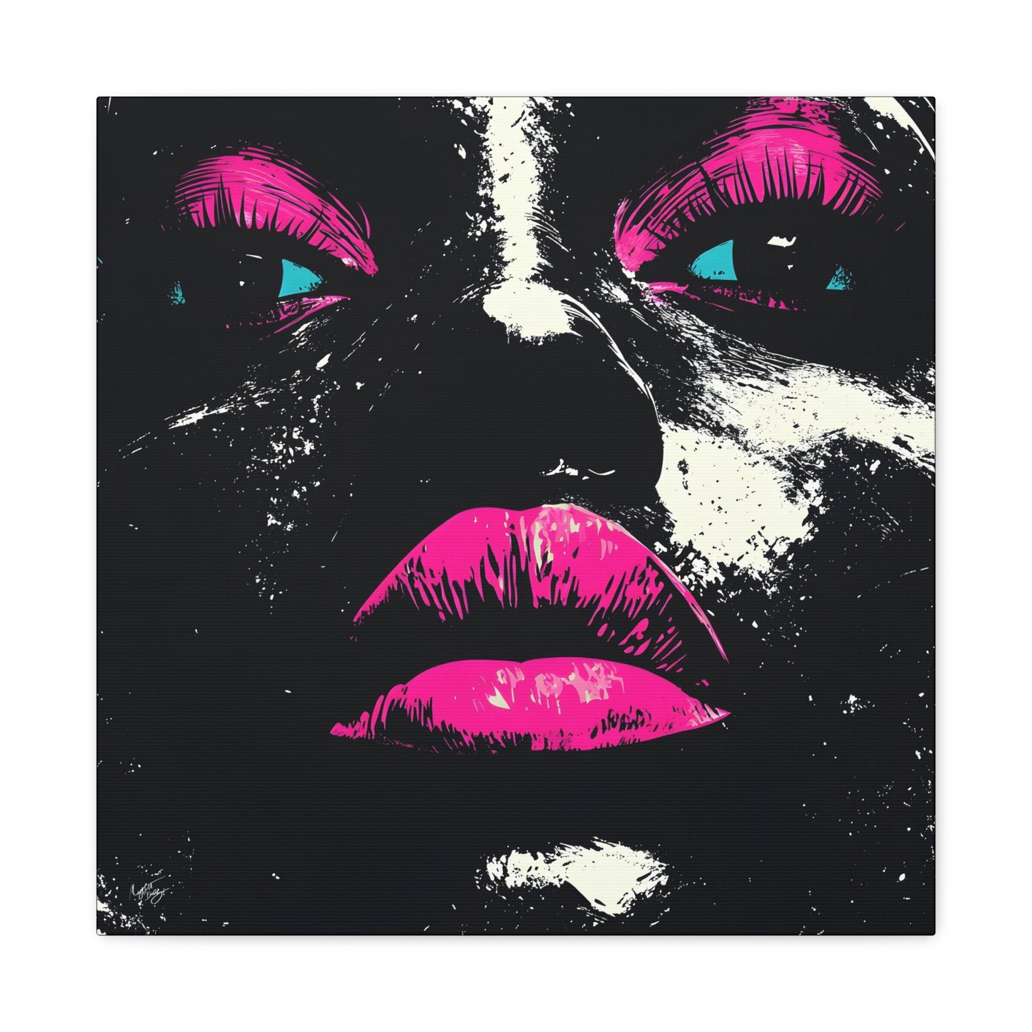 Anticipation Black Woman Art Canvas Wall Print