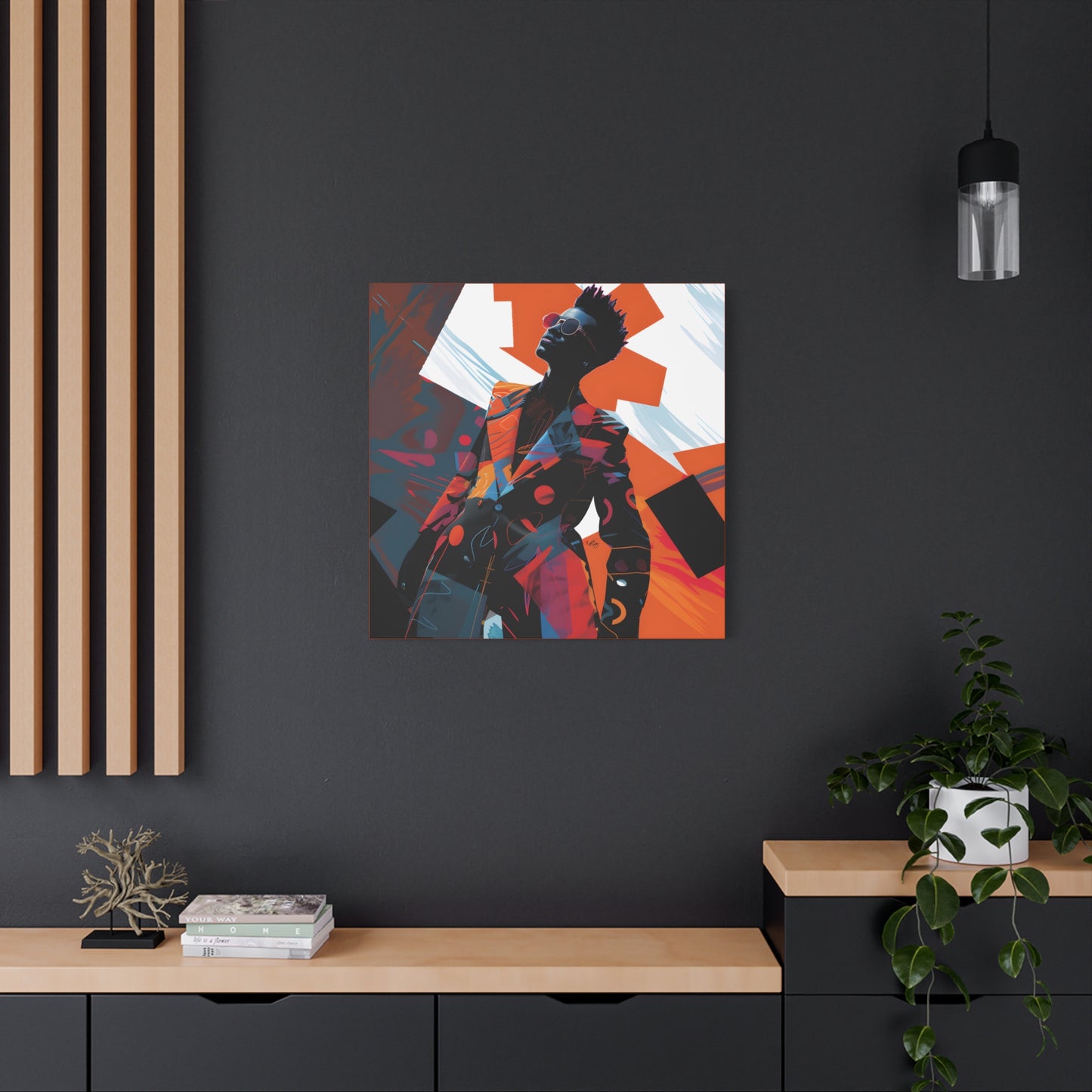 Fashion Is King Afrocentric Black Art Canvas Wall Print