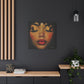 Just Meditate On It Black Woman Art Canvas Wall Print