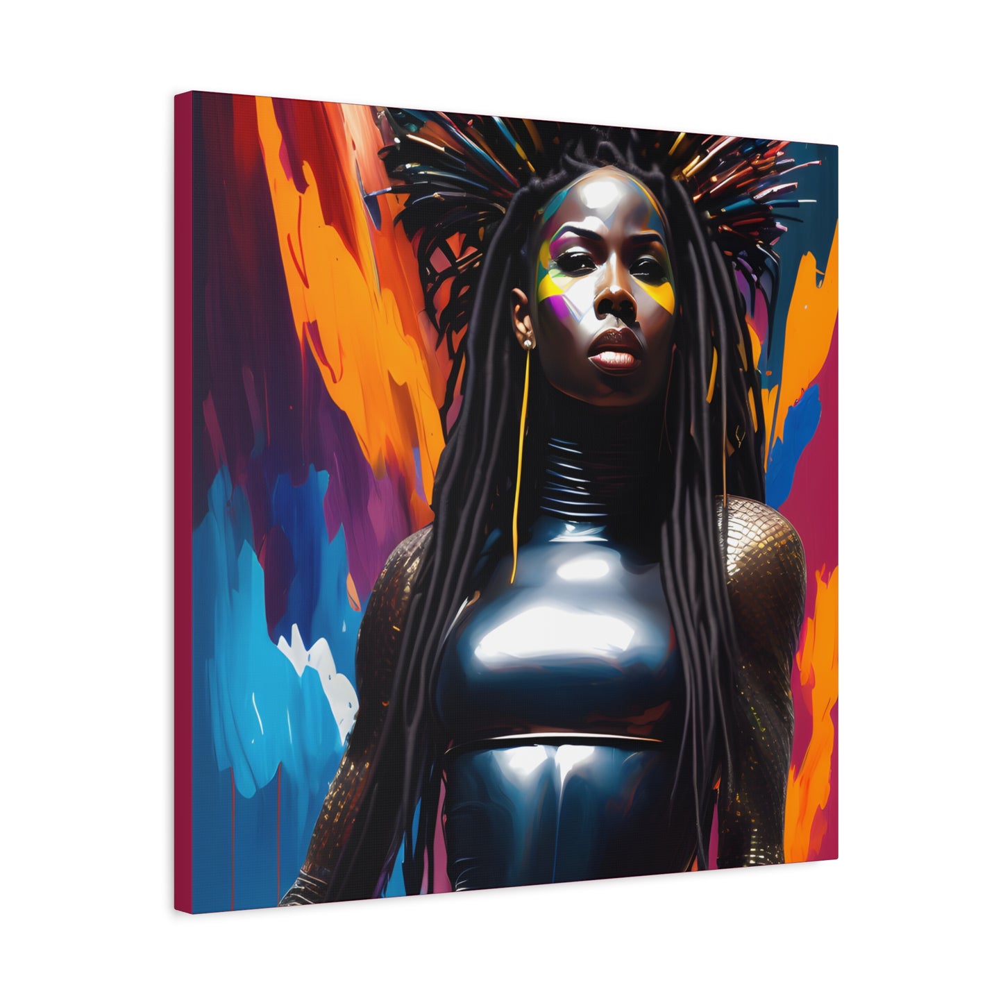 You Can't Take My Crown Abstract Black Woman Artwork Canvas Wall Print - Xtreme Shopper