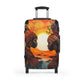 Sisters At Sunrise Black Art Hardshell Hardside Lockable Spinner Suitcase