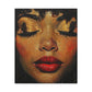 Just Meditate On It Black Woman Art Canvas Wall Print
