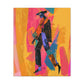So Cool Afrocentric Black Man Abstract Art Canvas Wall Print