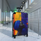 Stop and Smell the Flowers Black Woman Art Hardshell Hardside Lockable Spinner Suitcase