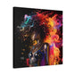 Colors Of The Universe Afrocentric Black Woman Abstract Fantasy Art Canvas Wall Print
