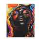 Yes Afrocentric Black Woman Art Canvas Wall Print