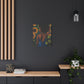 In The Garden Afrocentric Black Woman Art Canvas Wall Print