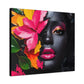 Everything is Beautiful Afrocentric Black Woman Art Canvas Wall Print