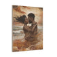 Forever Mine Black Love Art Canvas Wall Print