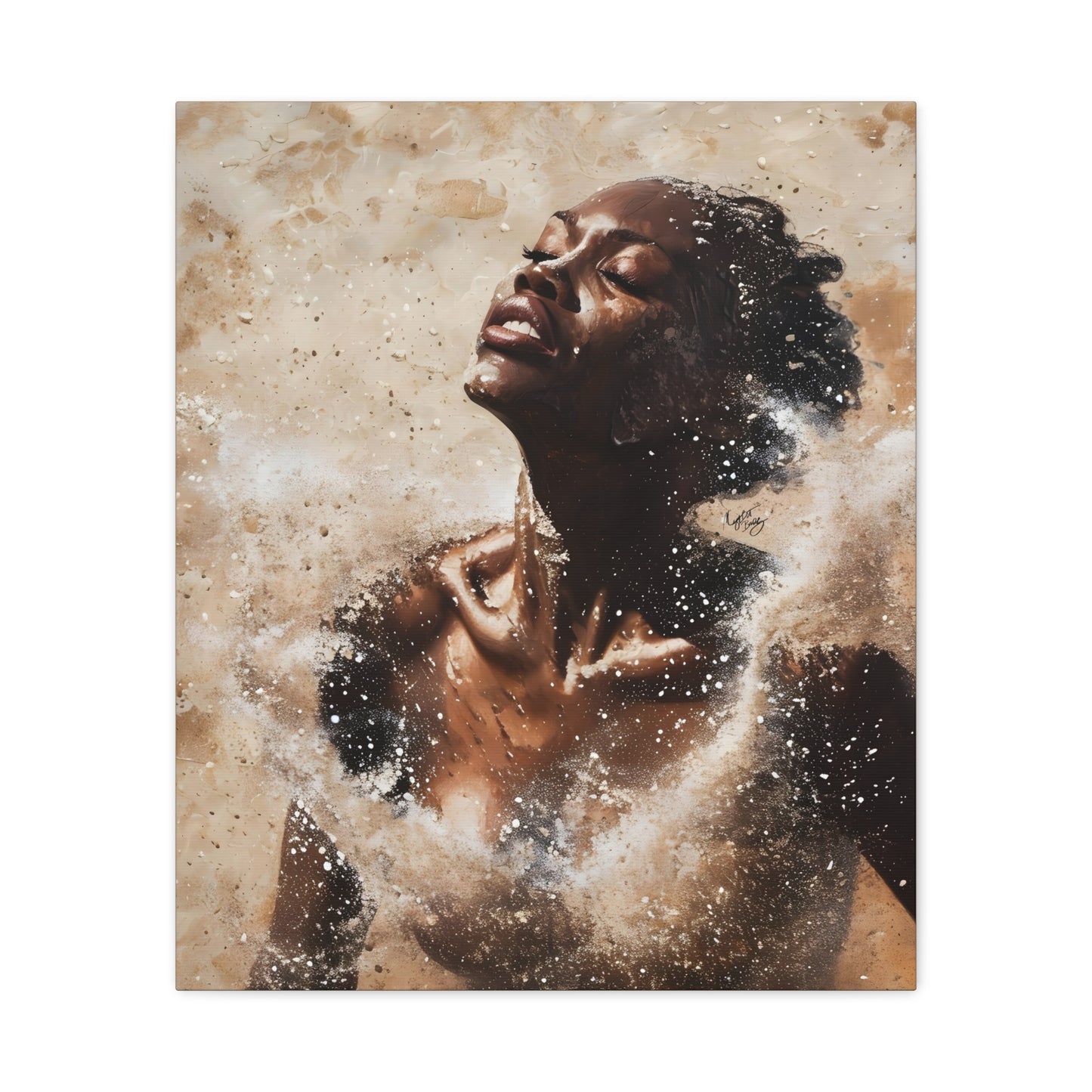 The Breakthrough Black Woman Art Canvas Wall Print