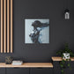 Moisturized and Unbothered Afrocentric Black Woman Art Canvas Wall Print